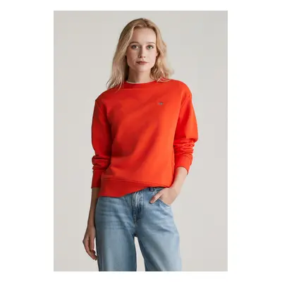 MIKINA GANT SHIELD C-NECK SWEAT ORANGE RED