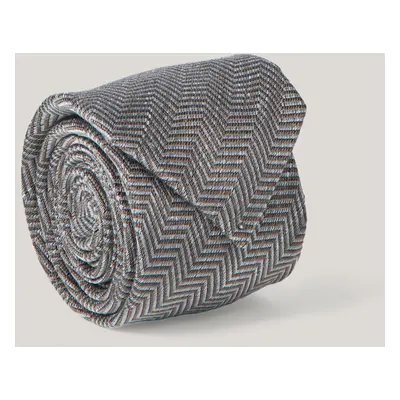 KRAVATA GANT SILK LINEN HERRINGBONE TIE DRY SAND