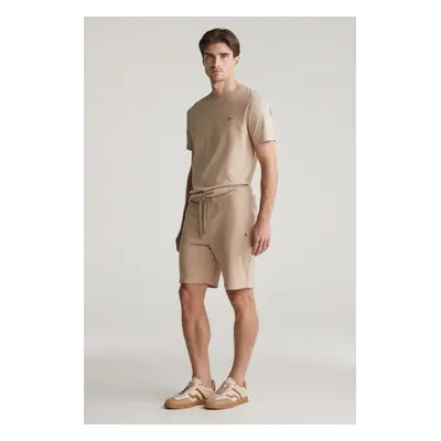 TEPLÁKOVÉ ŠORTKY GANT REG SHIELD SWEAT SHORTS DRY SAND