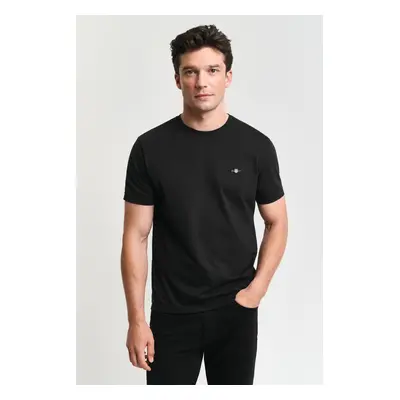 TRIČKO GANT REG SHIELD SS T-SHIRT BLACK