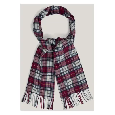 ŠÁLA GANT MULTI CHECK SCARF WINE RED