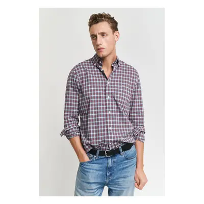 KOŠILE GANT REG CLASSIC POPLIN TARTAN SHIRT WHITE