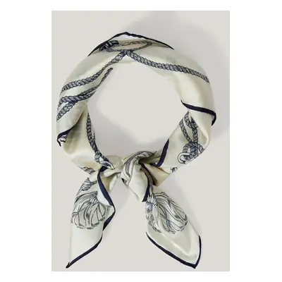 ŠÁTEK GANT SAILING PRINT SILK SCARF CREAM