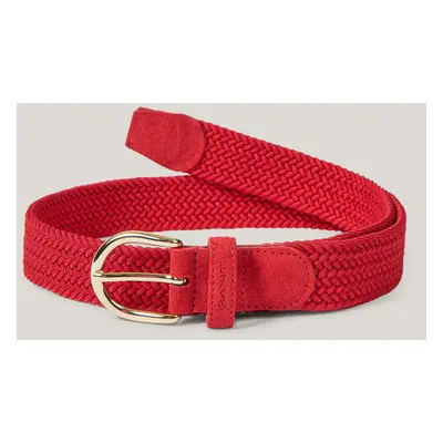 OPASEK GANT ELASTIC BRAIDED BELT BRIGHT RED