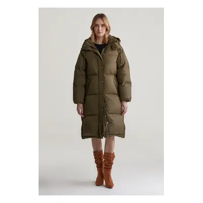 KABÁT GANT FULL LENGTH DOWN COAT DARK CACTUS