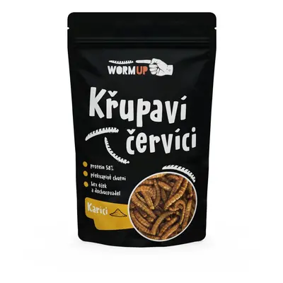 WormUp Křupaví červíci s kari 20g