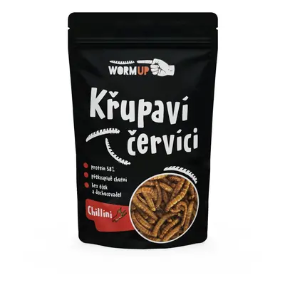 WormUp Křupaví červíci s chilli 20g