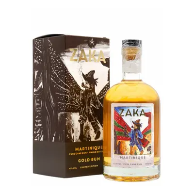 Zaka Martinique Gold Rum 42% 0,7l (holá lahev)