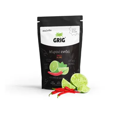 Grig Křupaví cvrčci chilli a limeta 20g