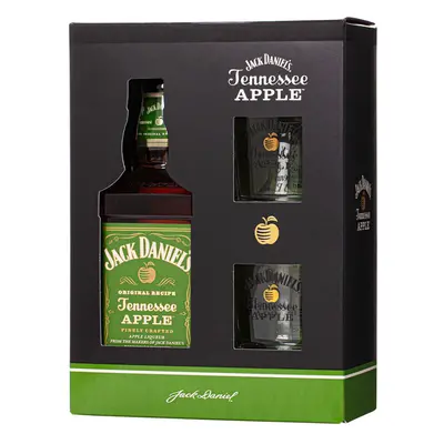 Jack Daniel's Apple 35% 0,7l (dárkové balení 2 sklenice)