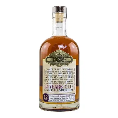 Romero & Sons 12YO 48% 0,7l (tuba)