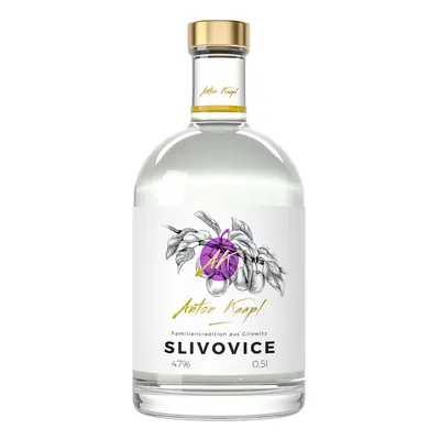 Anton Kaapl Slivovice 47% 0,5l (holá lahev)