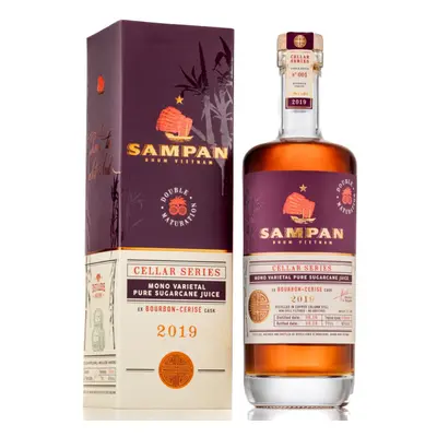 Sampan Cellar Series 2019 Bourbon-Cerise Cask 45% 0,7l (dárková krabice)