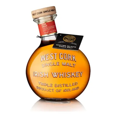 West Cork Single Malt Maritime Rum Cask 46% 0,7l (holá lahev)