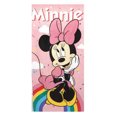 Dětská osuška MINNIE MOUSE růžová 70X140cm Setino