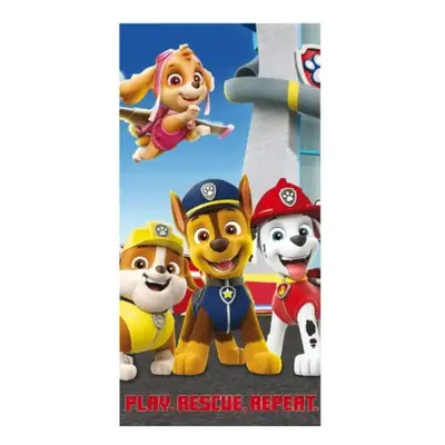 Dětská osuška PAW PATROL modrá 70x140cm Setino