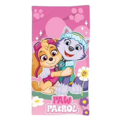 Dětská osuška PAW PATROL růžová 70x140cm Setino