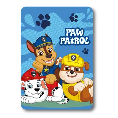 Deka dětská Paw Patrol modrá flecee 140x100cm Faro