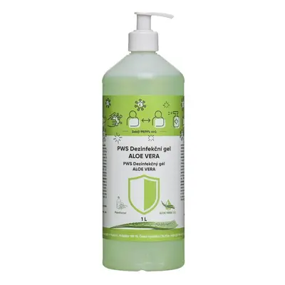 PWS Dezinfekční gel ALOE VERA, virocid, 1 l s dávkovačem