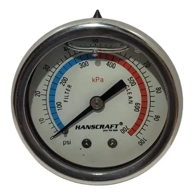 HANSCRAFT Manometr filtrace (glycerin)- 100 PSI - TOP