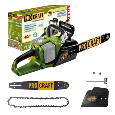 Procraft PCA40/2 2x20V - akumulátorová řetězová pila (bez akumulátoru a nabíječky)