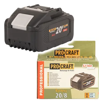 Procraft 20/8 Li-ion - akumulátor 20V / 8Ah