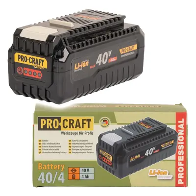 Baterie akumulátorová 40V Li-ion, 4000mAh Procraft 40/4 | 40/4