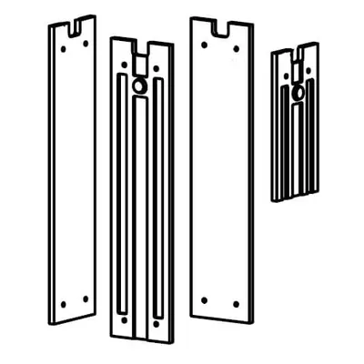 Scheppach - plastová vodítka (4 ks) pro HL 1200 / HL 1500