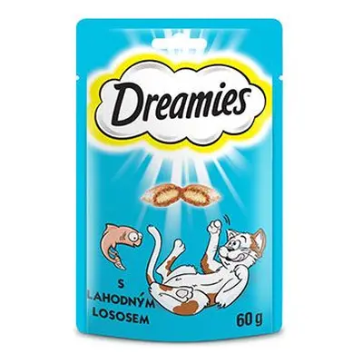 Pamlsky pro kočky Dreamies s lososem, 60 g