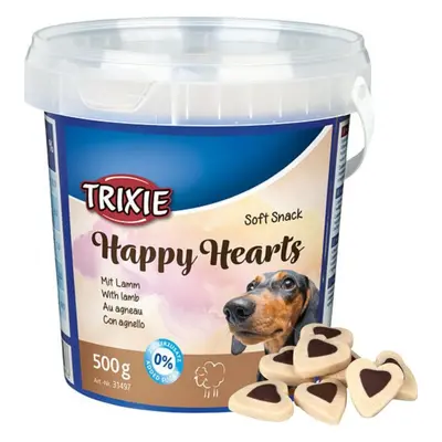 Pamlsky pro psy Trixie Soft Snack, Happy Hearts jehněčí, 500 g