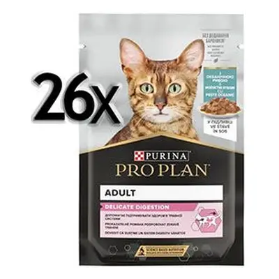 Kapsičky pro kočky ProPlan Delicate, ryba, 26x85 g