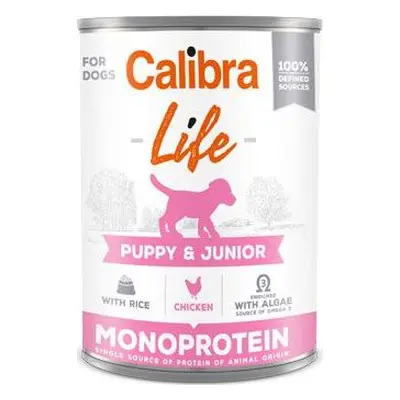 CALIBRA Konzerva pro psy CALIBRA, puppy&junior, kuře+rýže, 400 g