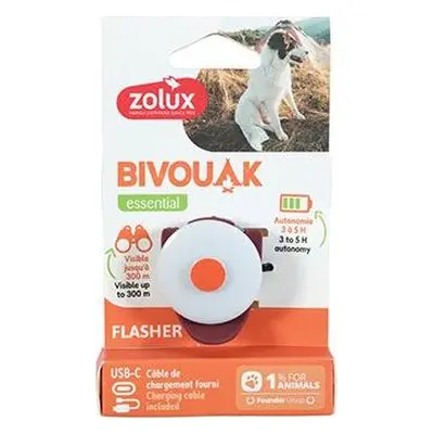 Zolux Světýlko blikací Bivouak USB Zolux, red