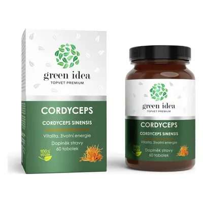 Green idea Bylinný extrakt - Cordyceps GREEN IDEA, 60 tbl