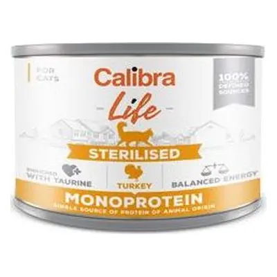 CALIBRA Konzerva pro kočky CALIBRA, sterilised, krůta, 200 g