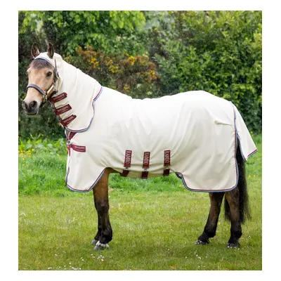 RAMBO Deka proti hmyzu Pony Hoody Rambo, s krkem, sand/cherry, peach & blue Délka zad: