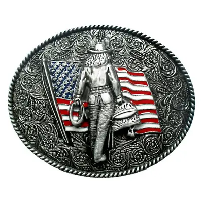 Stars & Stripes Spona na opasek GS-406 Stars & Stripes, silver