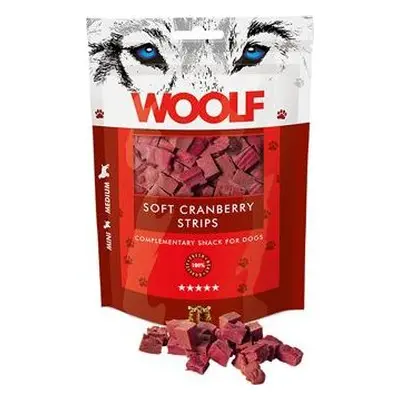 Woolf Pamlsky pro psy WOOLF, soft cranberry, 100 g