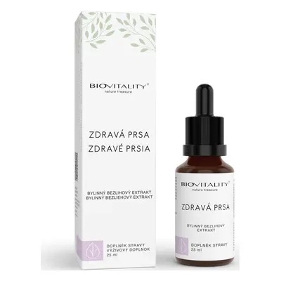 Biovitality Tinktura bezlihová Zdravá prsa Biovitality, kapky, 25 ml