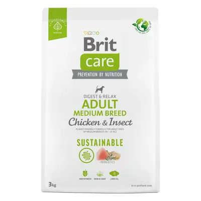 Granule Brit Care Dog Sustainable Adult Medium Breed, 3 kg