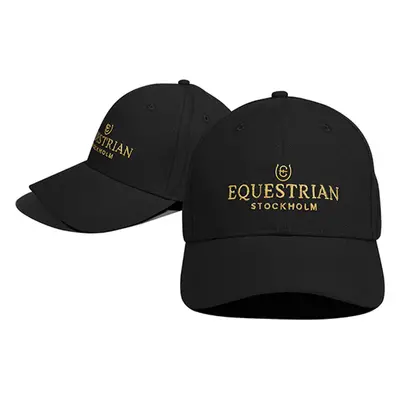 EQUESTRIAN STOCKHOLM Kšiltovka Equestrian Stockholm, black/gold