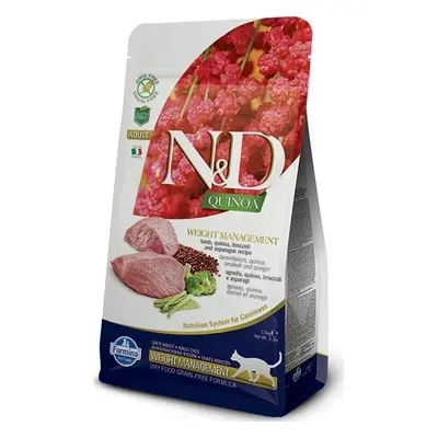 N&D (Farmina Pet Foods) N&D GF Quinoa CAT Weight Management Lamb & Broccoli 1,5 kg