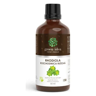 Green idea Bylinný lihový extrakt - Rhodiola Rozchodnice GREEN IDEA, 50 ml