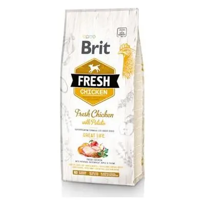 Brit Fresh Dog Chicken & Potato Adult Great Life 12 kg