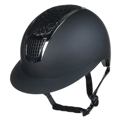 HKM Helma jezdecká Glamour Shield HKM, black/silver Obvod hlavy: 56-58 cm