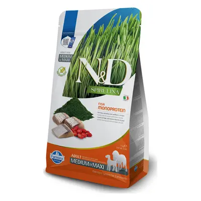 N&D (Farmina Pet Foods) Granule pro psy N&D SPIRULINA, Adult M/L, Herring & Wolfberry, 7 kg