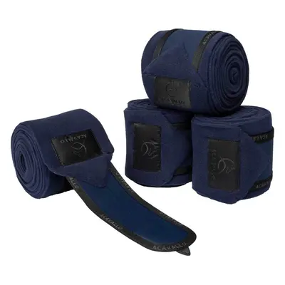 ACAVALLO Bandáže fleecové Acavallo, 4 ks, 3,8m, deep blue/black