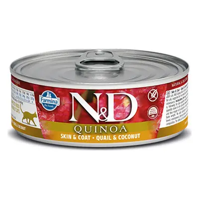 N&D (Farmina Pet Foods) N&D GF CAT QUINOA Adult Quail & Coconut 80 g