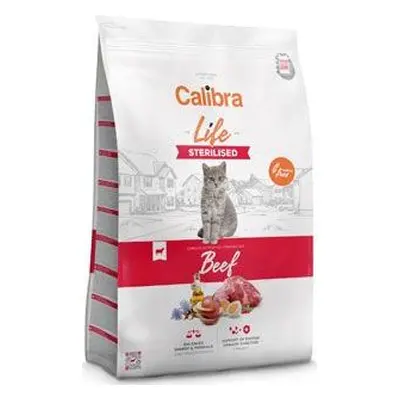 CALIBRA Granule pro kočky CALIBRA, sterilised, hovězí, 1,5 kg