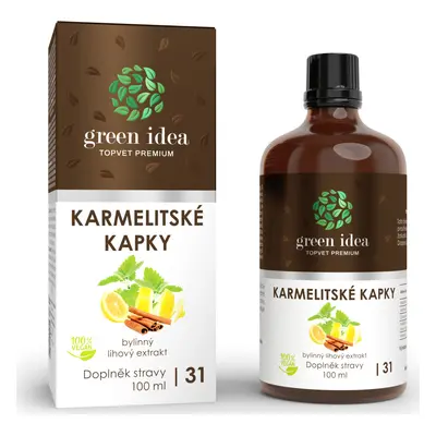 Green idea Bylinný lihový extrakt - Karmelitské kapky GREEN IDEA, 100 ml